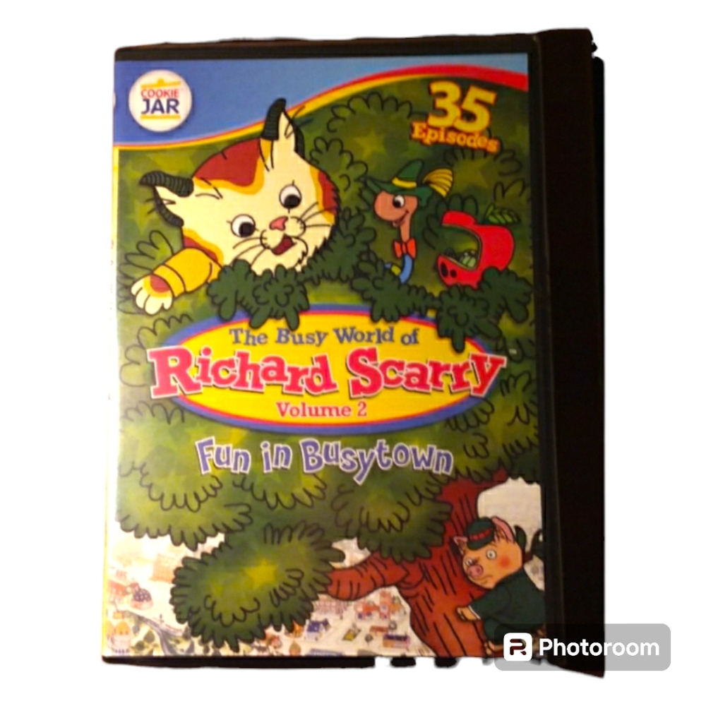 🔥3/$30  BNIB - The Busy World of Richard Scarry Vol 2 DVD 4 Disc Set